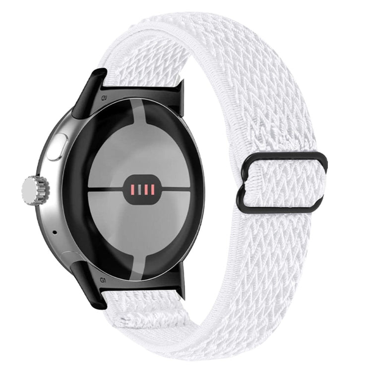 Rigtigt sejt Google Pixel Watch Nylon Rem - Hvid#serie_1