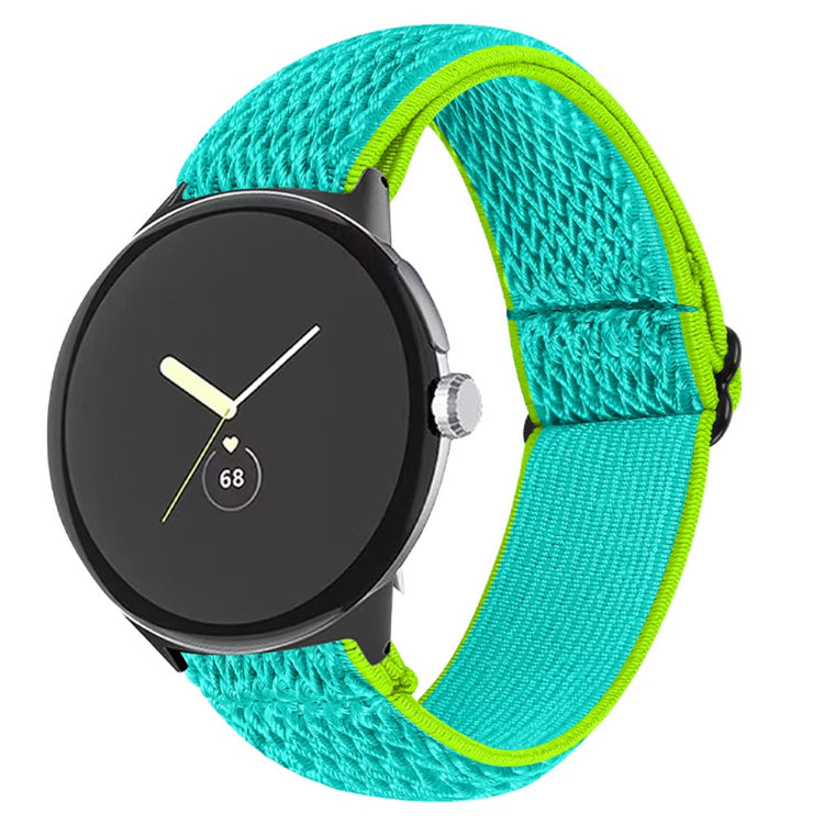 Rigtigt sejt Google Pixel Watch Nylon Rem - Grøn#serie_6