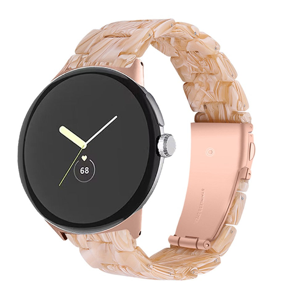 Meget nydelig Google Pixel Watch Plastik Rem - Hvid#serie_21