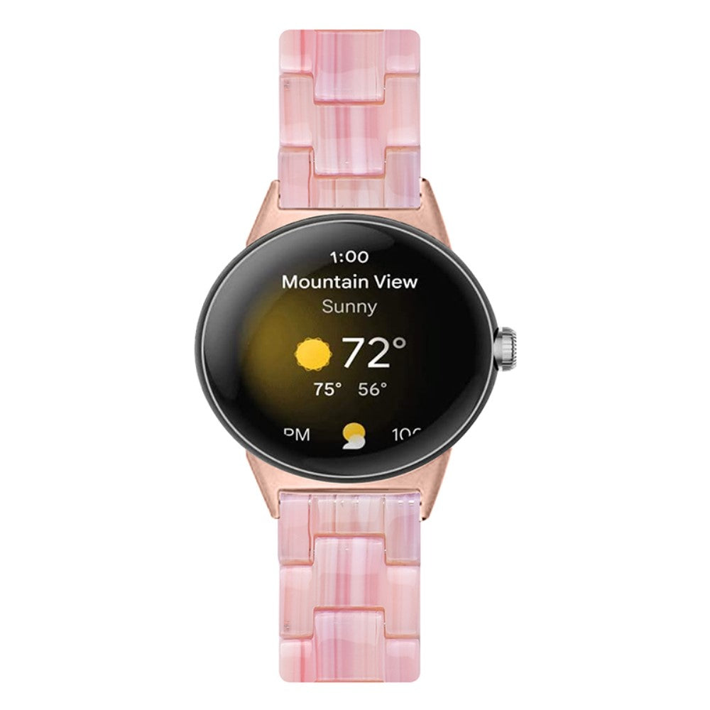 Meget nydelig Google Pixel Watch Plastik Rem - Pink#serie_22