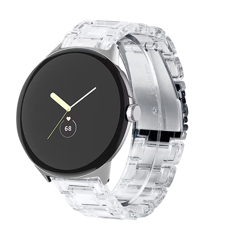 Meget nydelig Google Pixel Watch Plastik Rem - Gennemsigtig#serie_25