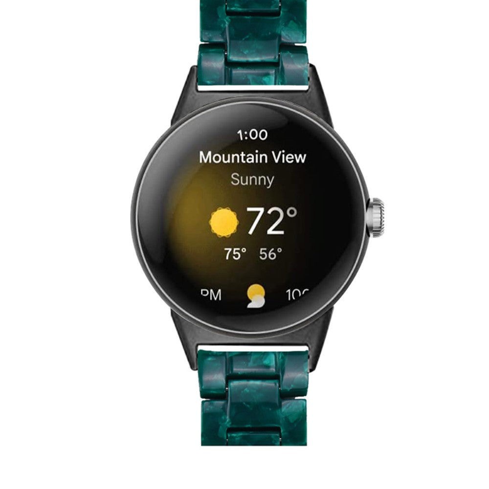 Meget nydelig Google Pixel Watch Plastik Rem - Grøn#serie_5