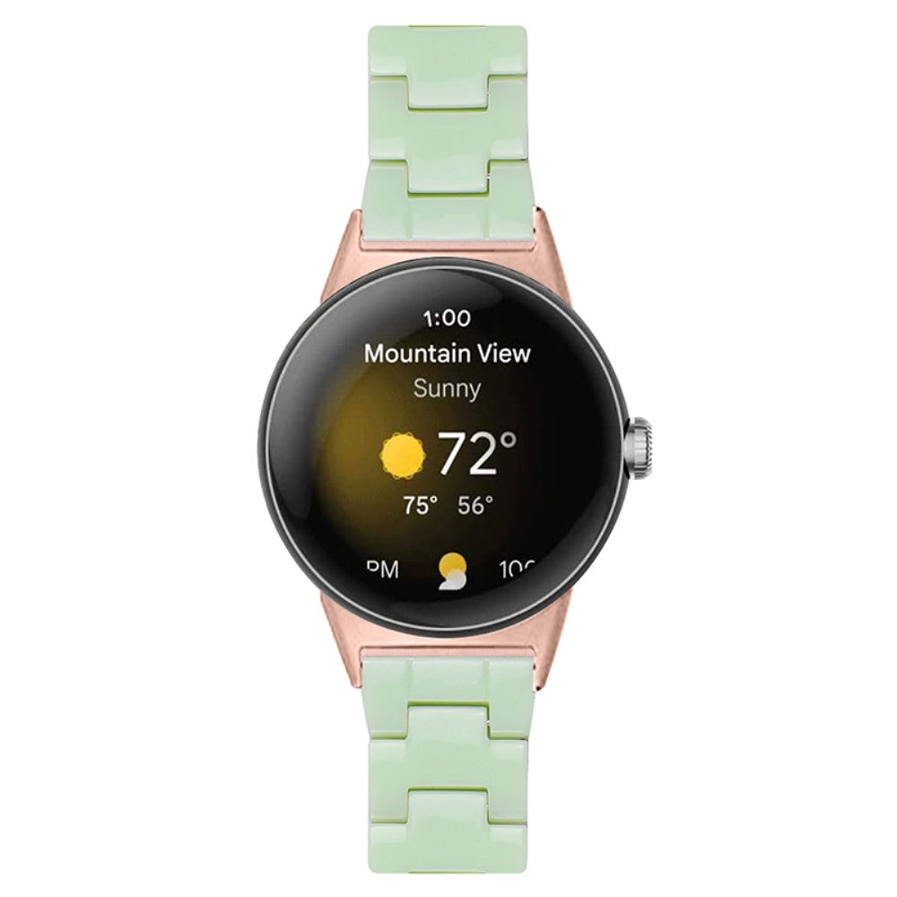 Meget nydelig Google Pixel Watch Plastik Rem - Grøn#serie_7