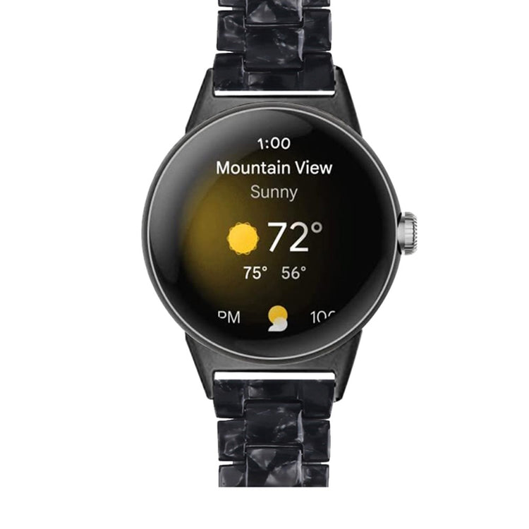 Super pænt Google Pixel Watch Plastik Rem - Sort#serie_17