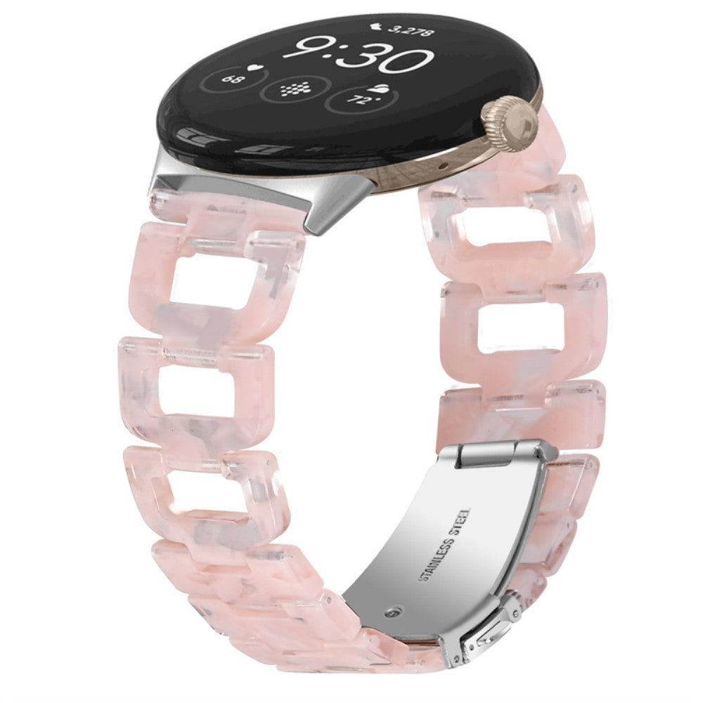 Super fint Google Pixel Watch Plastik Rem - Pink#serie_11