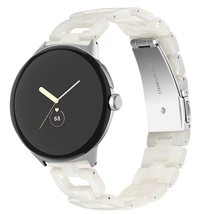 Super fint Google Pixel Watch Plastik Rem - Hvid#serie_12