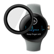Mooi Google Pixel Watch Hoesje met Schermbeschermer in plastic en Gehard glas