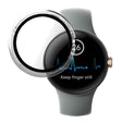 Mooi Google Pixel Watch Hoesje met Schermbeschermer in plastic en Gehard glas