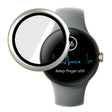 Mooi Google Pixel Watch Hoesje met Schermbeschermer in plastic en Gehard glas
