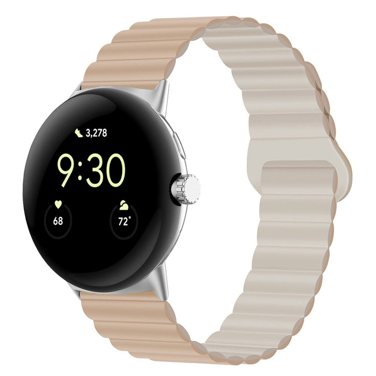 Pænt Google Pixel Watch Silikone Rem - Hvid#serie_15