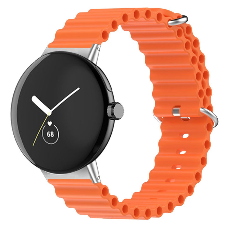 Meget sejt Google Pixel Watch Silikone Rem - Orange#serie_11