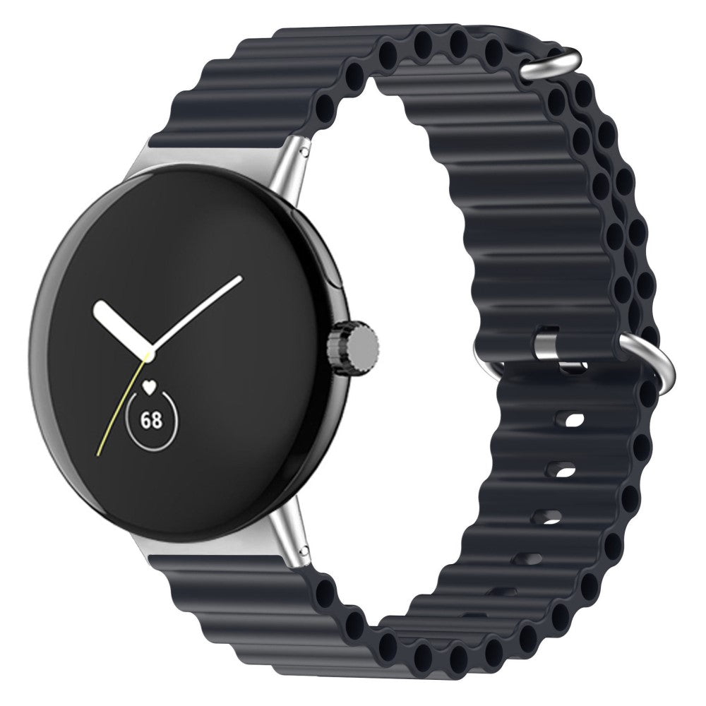 Meget sejt Google Pixel Watch Silikone Rem - Sort#serie_2