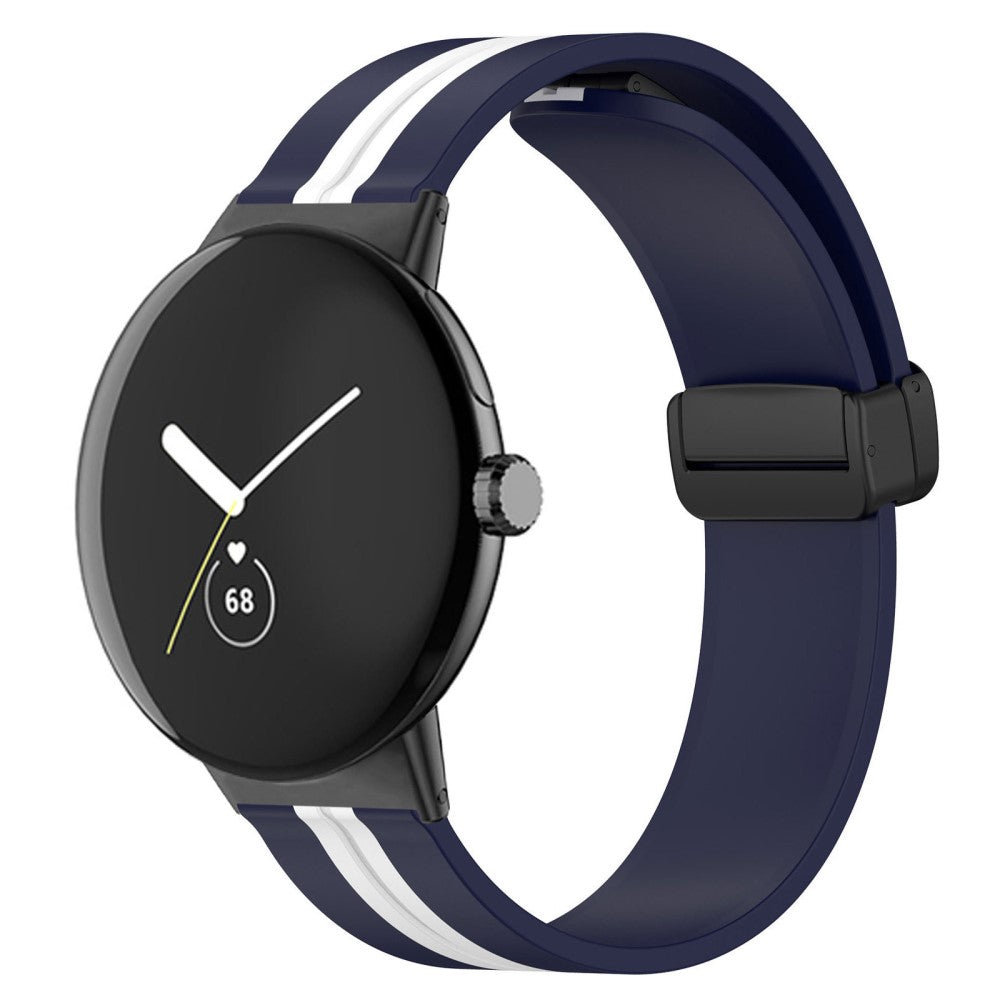 Super skøn Google Pixel Watch Silikone Rem - Blå#serie_10
