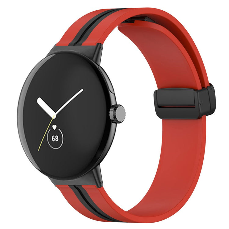 Super skøn Google Pixel Watch Silikone Rem - Rød#serie_7