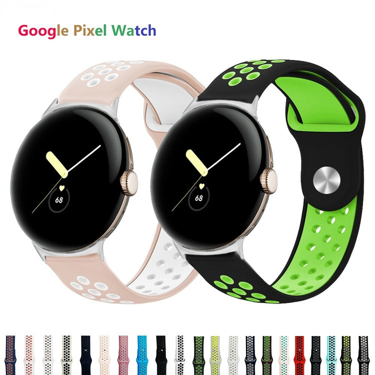 Fortrinligt Google Pixel Watch Silikone Rem - Blå#serie_1