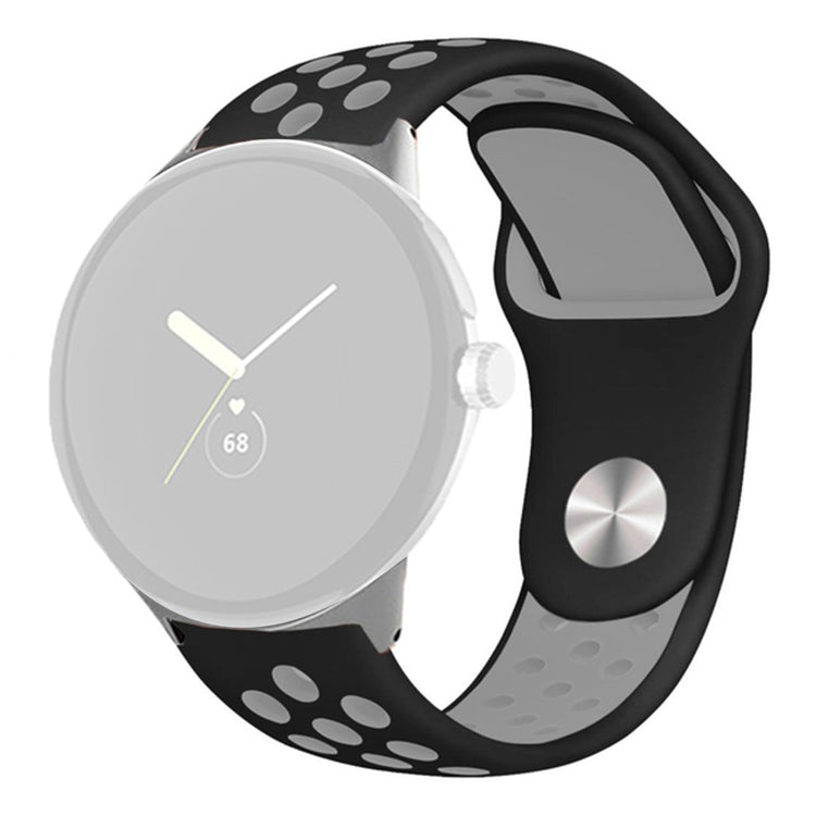 Fortrinligt Google Pixel Watch Silikone Rem - Sort#serie_10