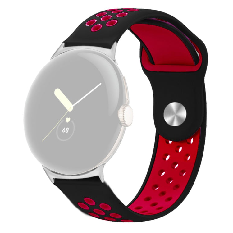 Fortrinligt Google Pixel Watch Silikone Rem - Rød#serie_8