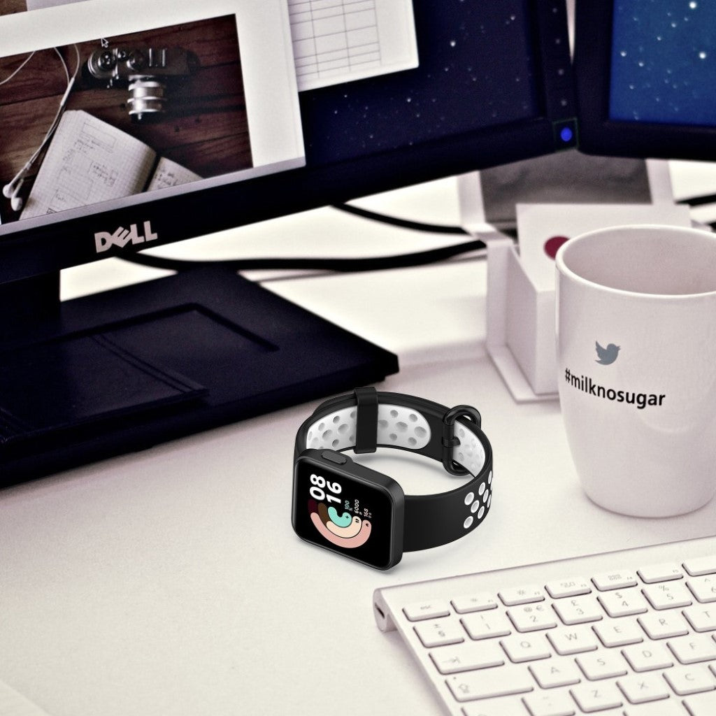 Kønt Xiaomi Mi Watch Lite / Xiaomi Redmi Watch Silikone Rem - Rød#serie_3