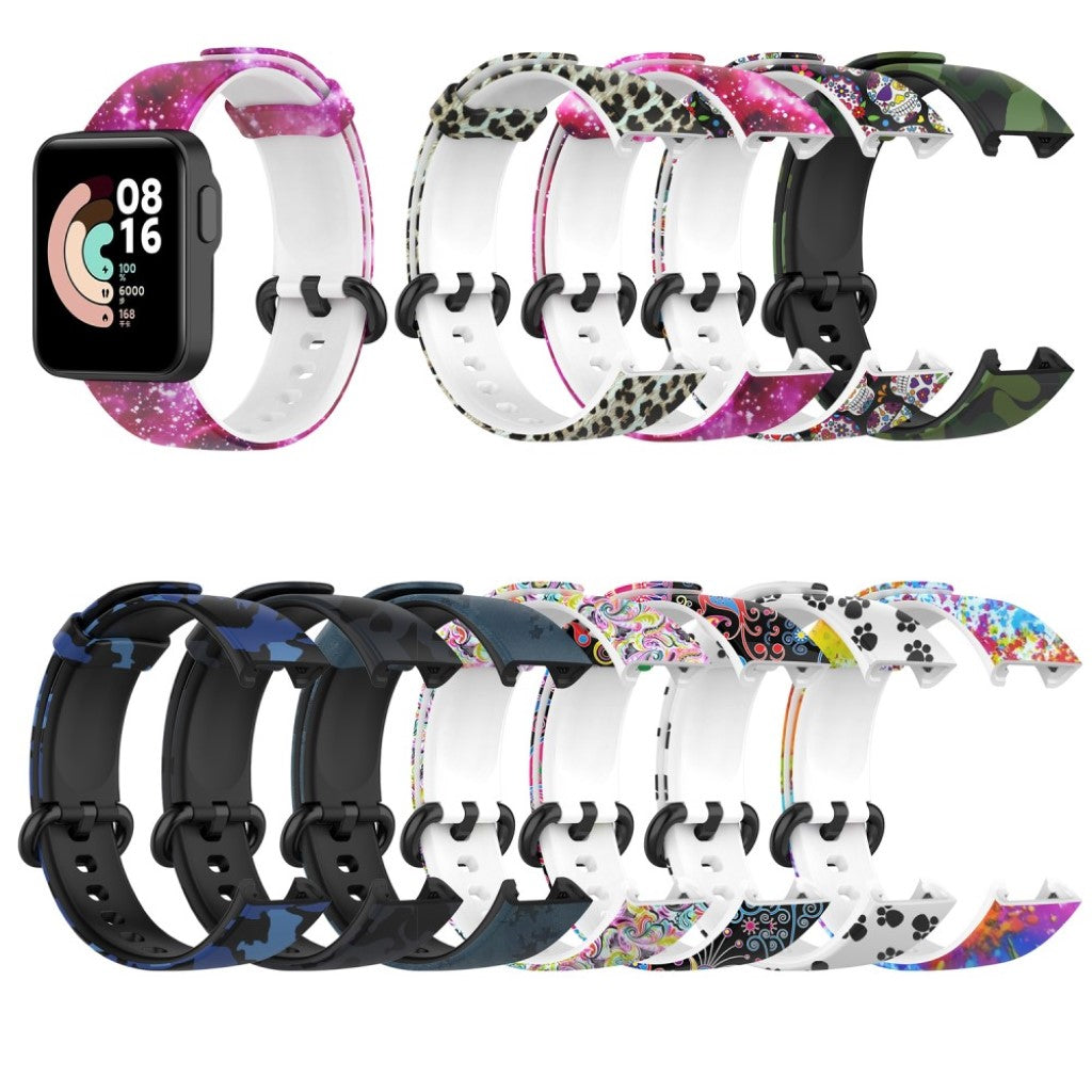 Sejt Xiaomi Mi Watch Lite / Xiaomi Redmi Watch Silikone Rem - Sølv#serie_6