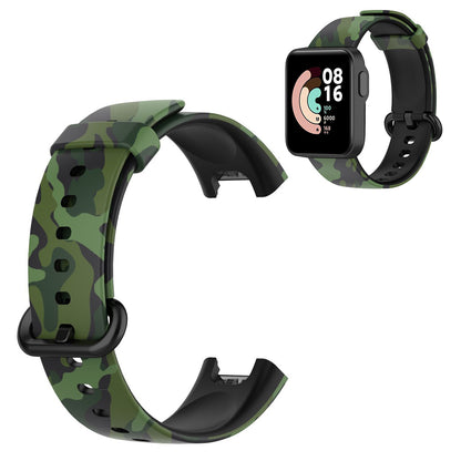 Xiaomi Mi Watch Lite / Redmi Watch pattern silicone watch band - Camouflage Green#serie_8