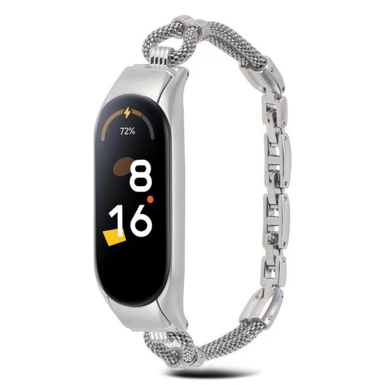 Flot Xiaomi Mi Smart Band 6 / Xiaomi Mi Band 5 Metal Urrem - Sølv#serie_2