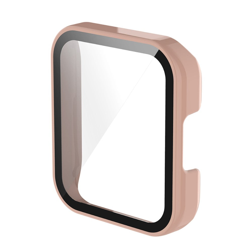 Super Fed Xiaomi Redmi Watch 2 Cover med Skærmbeskytter i Plastik og Hærdet Glas - Pink#serie_5