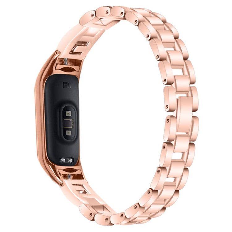 Rigtigt slidstærk Xiaomi Mi Band 7 Metal Rem - Pink#serie_2