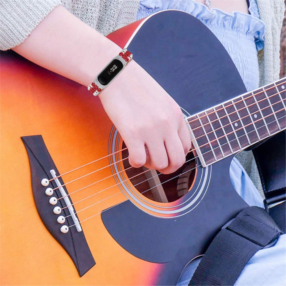 Super skøn Xiaomi Mi Band 7 Stof Urrem - Rød#serie_4