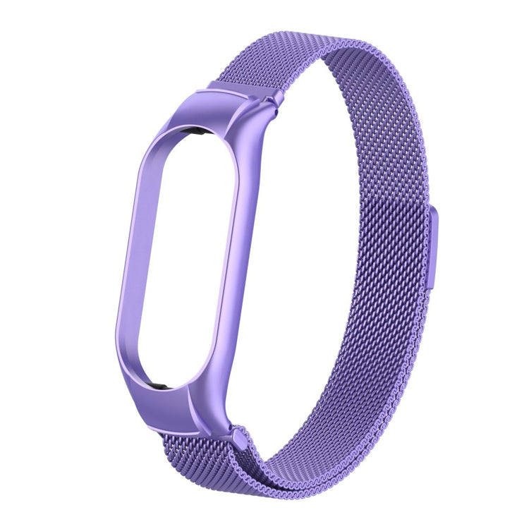 Mega holdbart Xiaomi Mi Band 7 Metal Rem - Lilla#serie_8