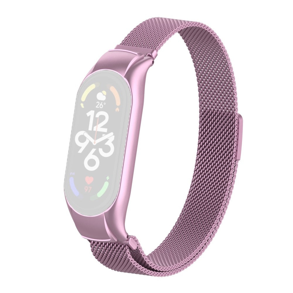 Mega holdbart Xiaomi Mi Band 7 Metal Rem - Pink#serie_9