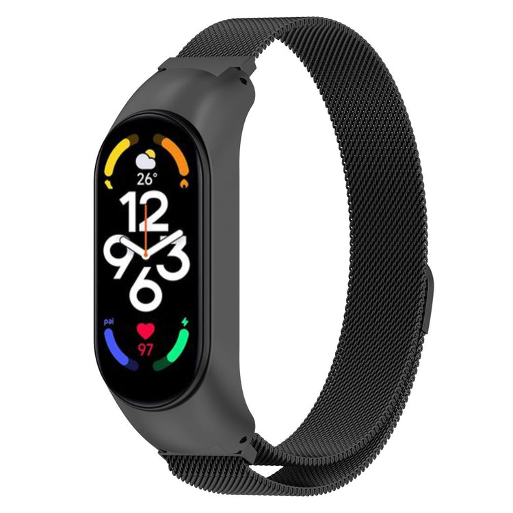 Helt vildt rart Xiaomi Mi Band 7 Metal Rem - Sort#serie_1