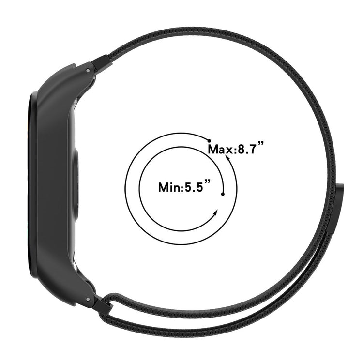 Helt vildt rart Xiaomi Mi Band 7 Metal Rem - Sort#serie_1