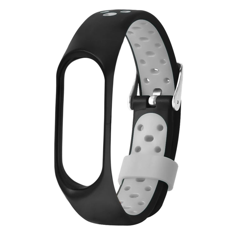 Vildt fint Xiaomi Mi Smart Band 4 Silikone Rem - Sort#serie_2