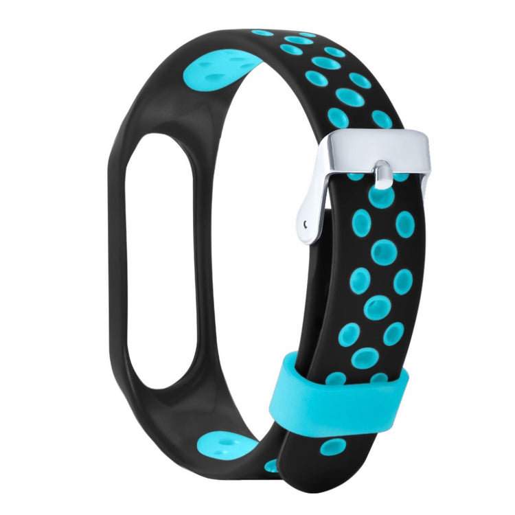 Vildt fint Xiaomi Mi Smart Band 4 Silikone Rem - Sort#serie_3