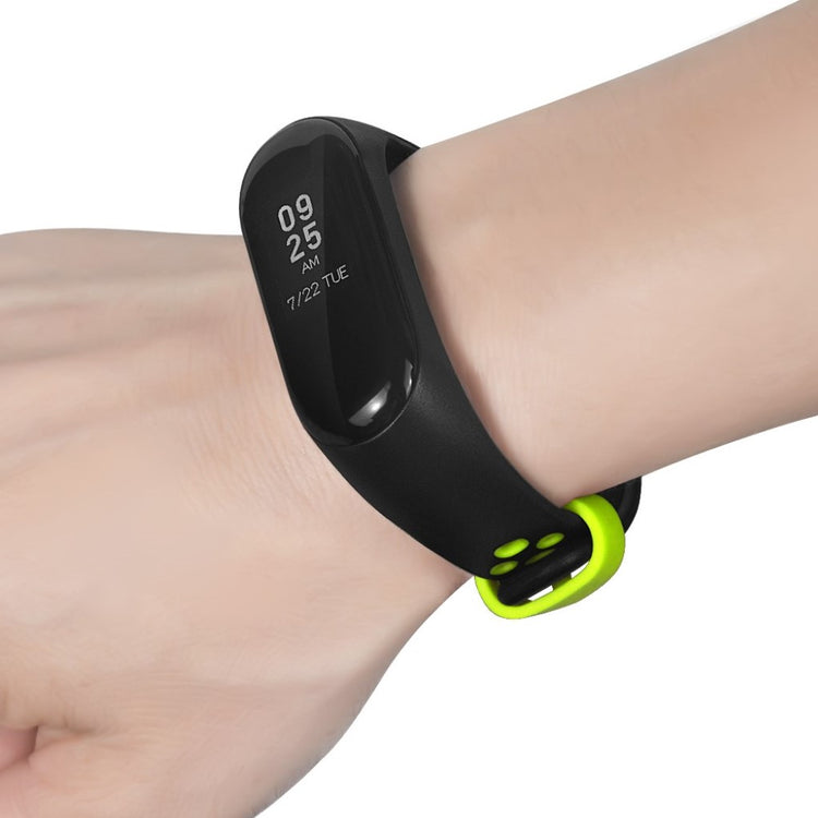 Vildt fint Xiaomi Mi Smart Band 4 Silikone Rem - Sort#serie_4