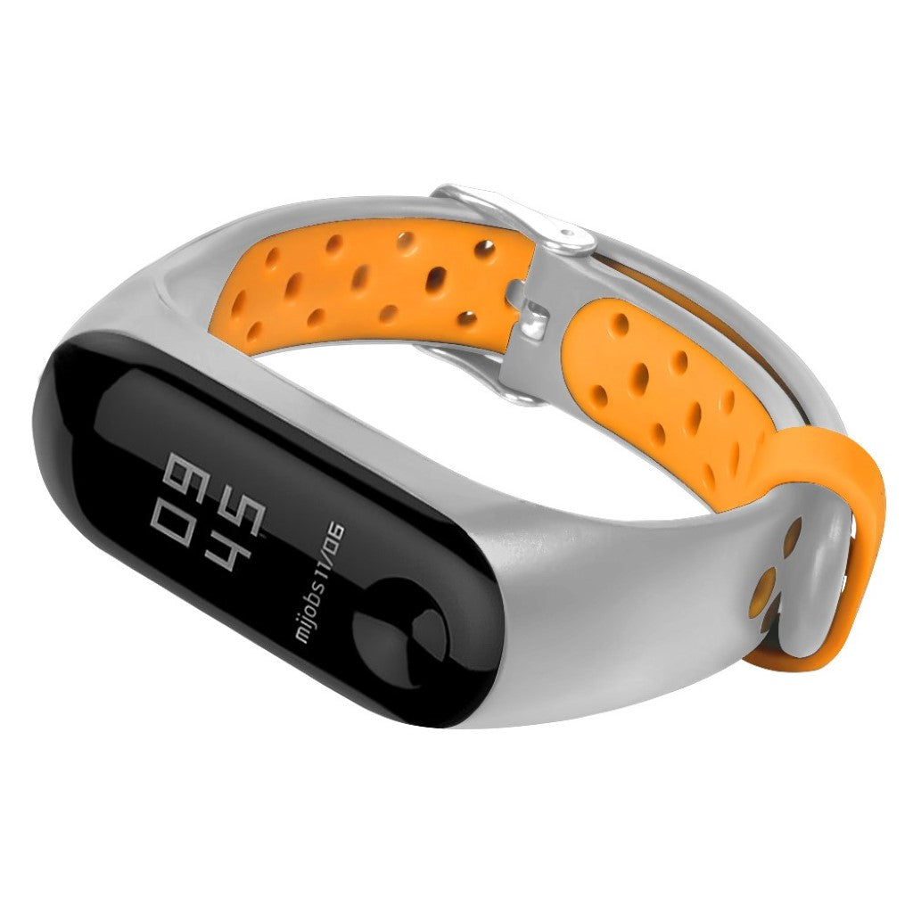 Vildt fint Xiaomi Mi Smart Band 4 Silikone Rem - Sølv#serie_5