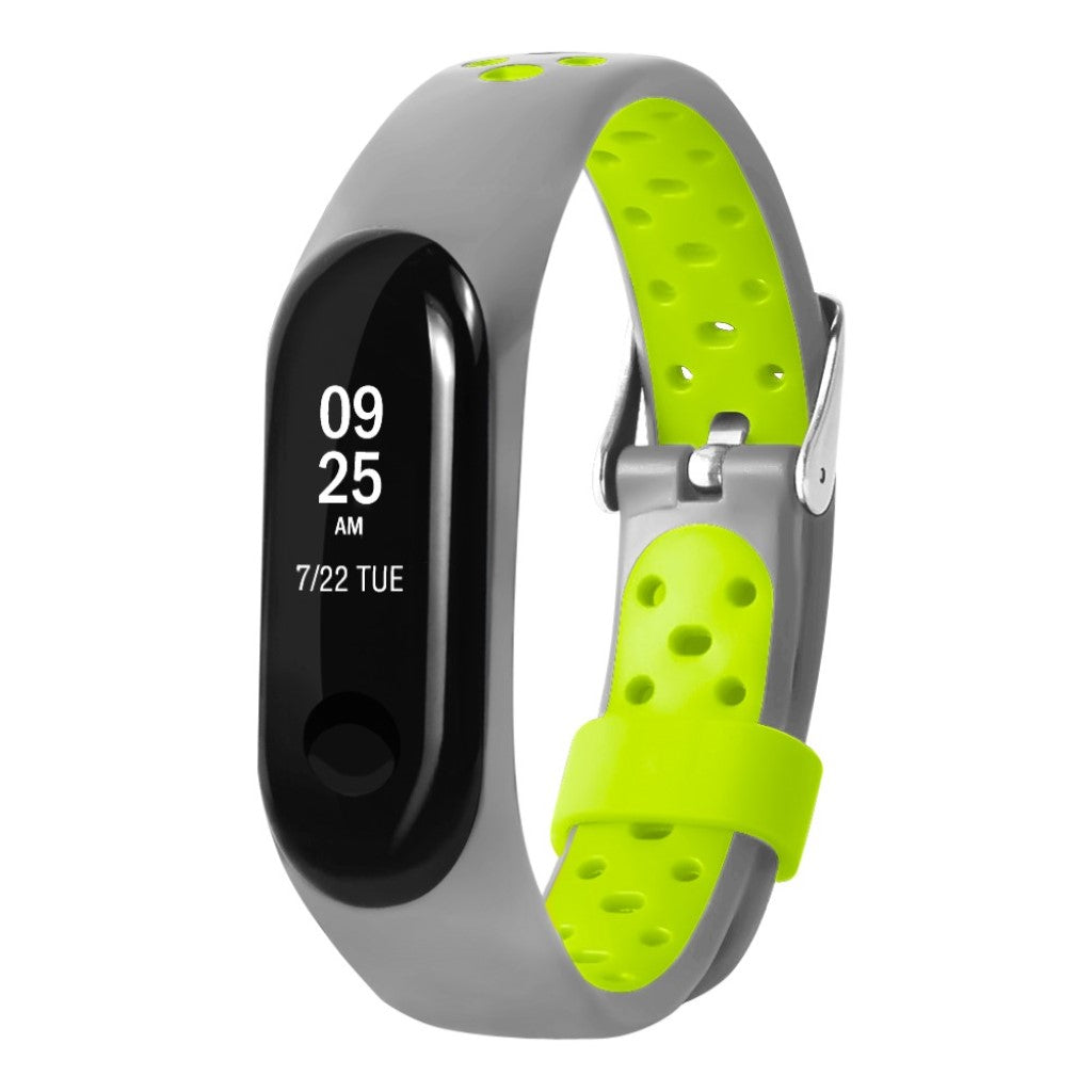 Vildt fint Xiaomi Mi Smart Band 4 Silikone Rem - Sølv#serie_7