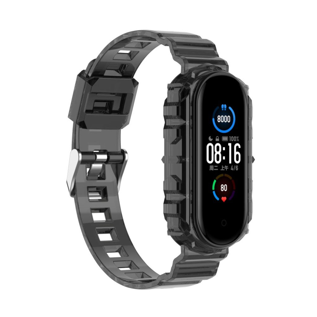 Fint Xiaomi Mi Smart Band 4 / Xiaomi Mi Band 3 Silikone Rem - Sort#serie_3