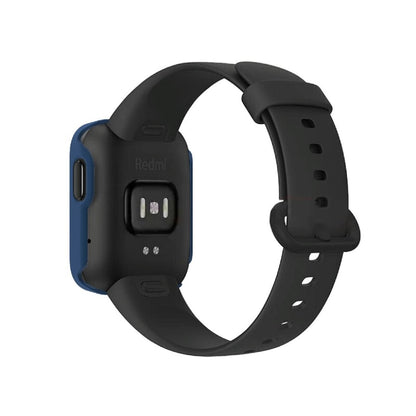 Rigtigt Fed Xiaomi Redmi Watch Silikone og Glas Cover - Blå#serie_6