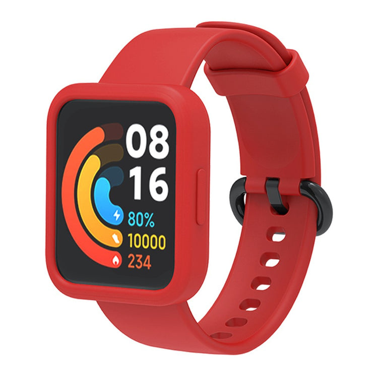 Stilfuld Xiaomi Redmi Watch Silikone Urrem - Rød#serie_4