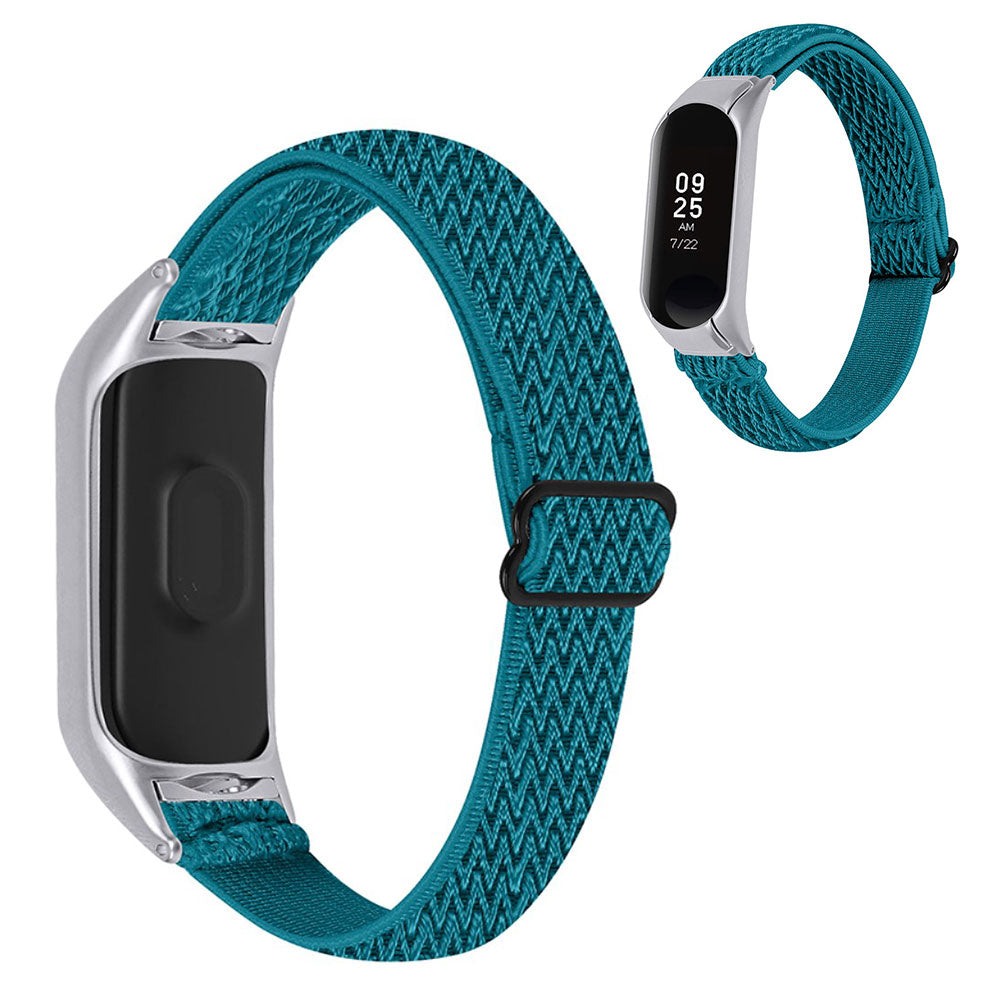 Vildt nydelig Xiaomi Mi Band 5 Nylon Rem - Blå#serie_8