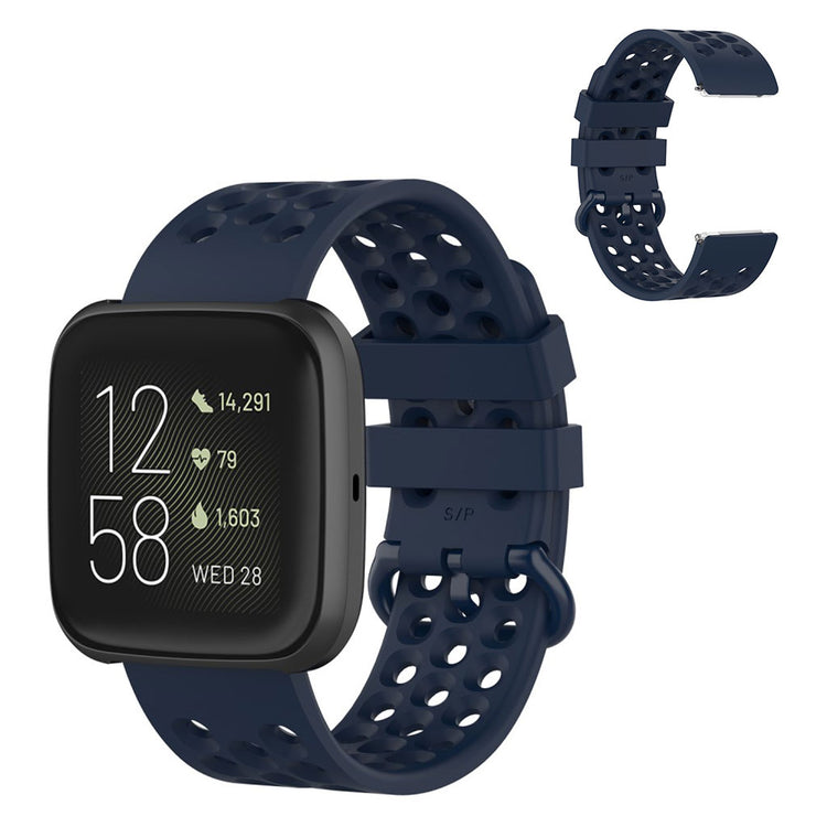 Sejt Fitbit Versa 2 / Fitbit Versa Lite Silikone Urrem - Blå#serie_9