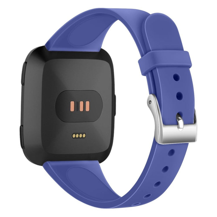 Super nydelig Fitbit Versa 2 Silikone Rem - Blå#serie_8