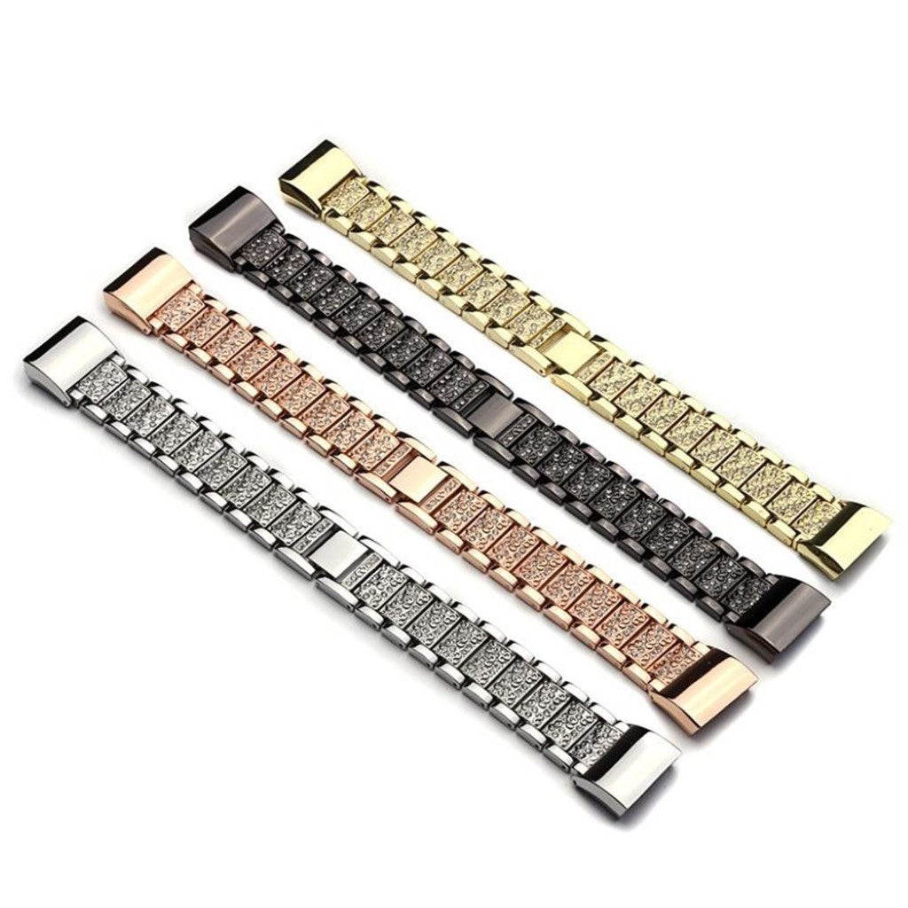 Meget flot Fitbit Charge 2 Metal Rem - Sort#serie_1