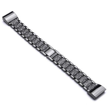 Meget flot Fitbit Charge 2 Metal Rem - Sort#serie_1