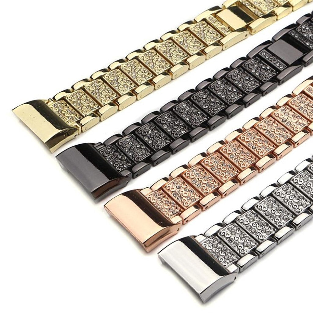 Meget flot Fitbit Charge 2 Metal Rem - Sølv#serie_2