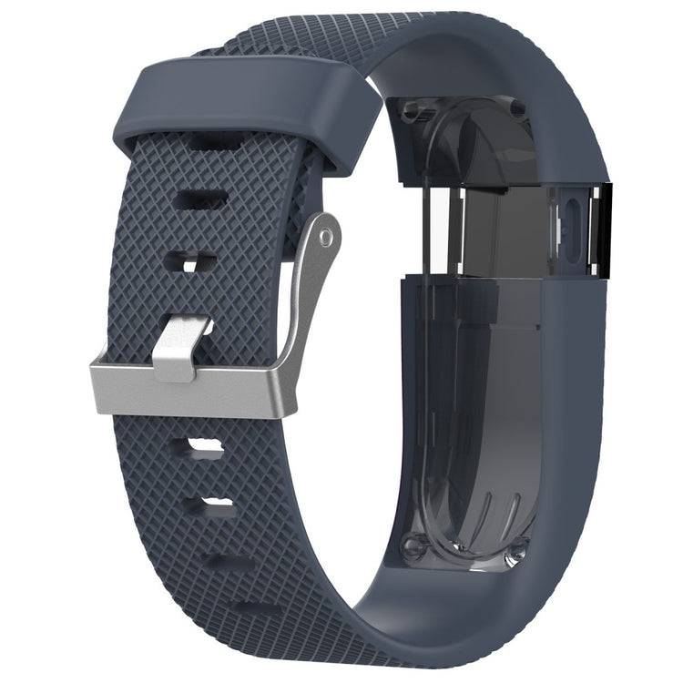 Super flot Fitbit Charge HR Silikone Rem - Størrelse: L - Blå#serie_2