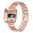 Zeer goed Fitbit Versa Metaal en Strass Bandje