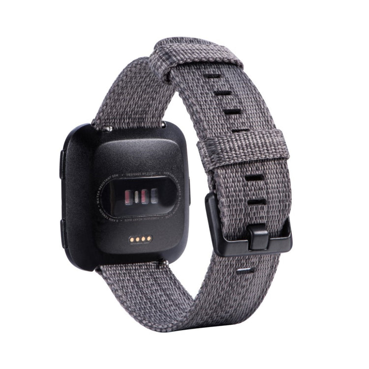 Fantastisk Fitbit Versa Nylon Rem - Sort#serie_1