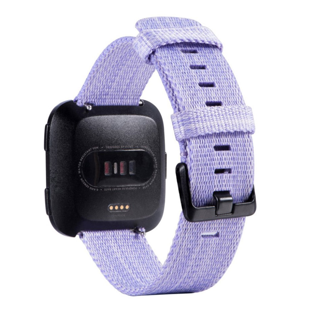 Fantastisk Fitbit Versa Nylon Rem - Lilla#serie_2